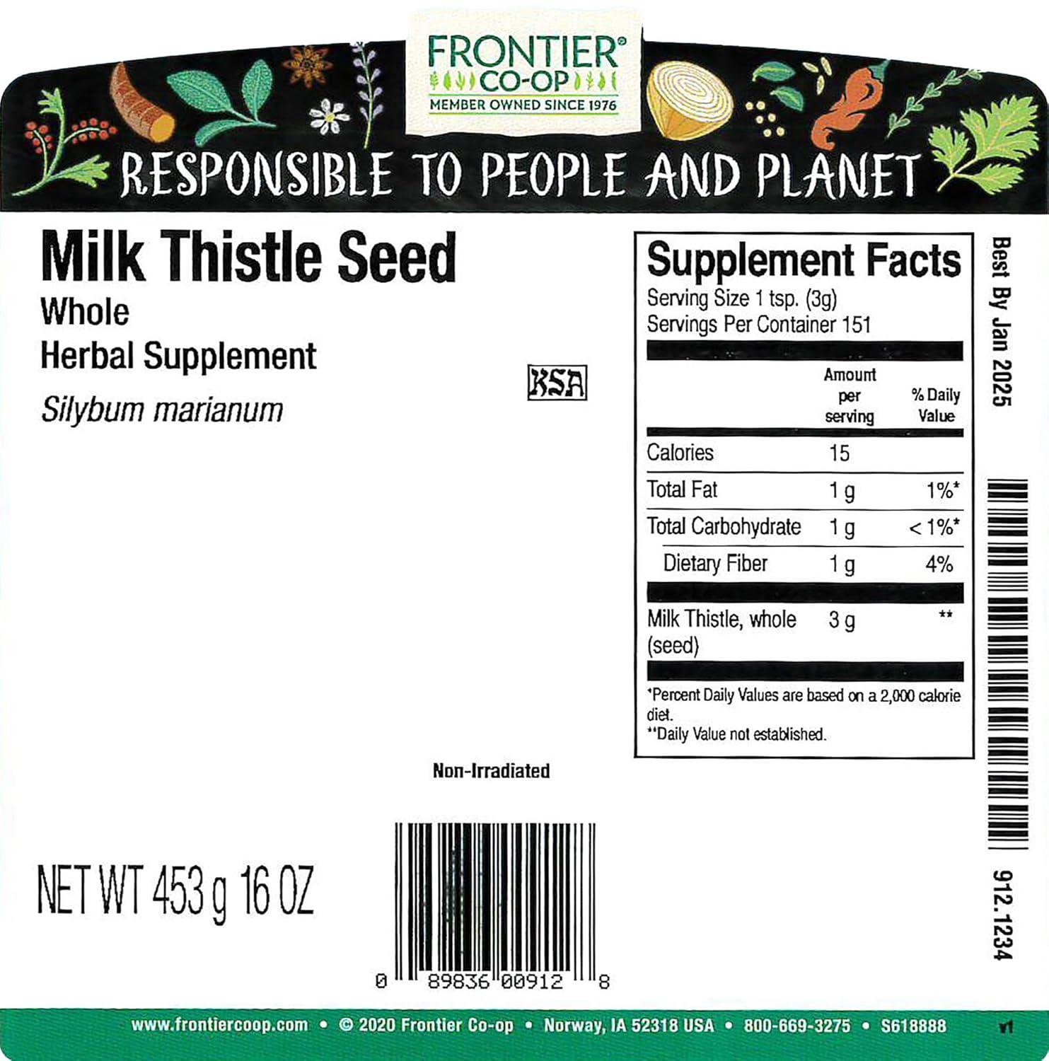 image:imageFRONTIER Milk Thistle Seed Whole