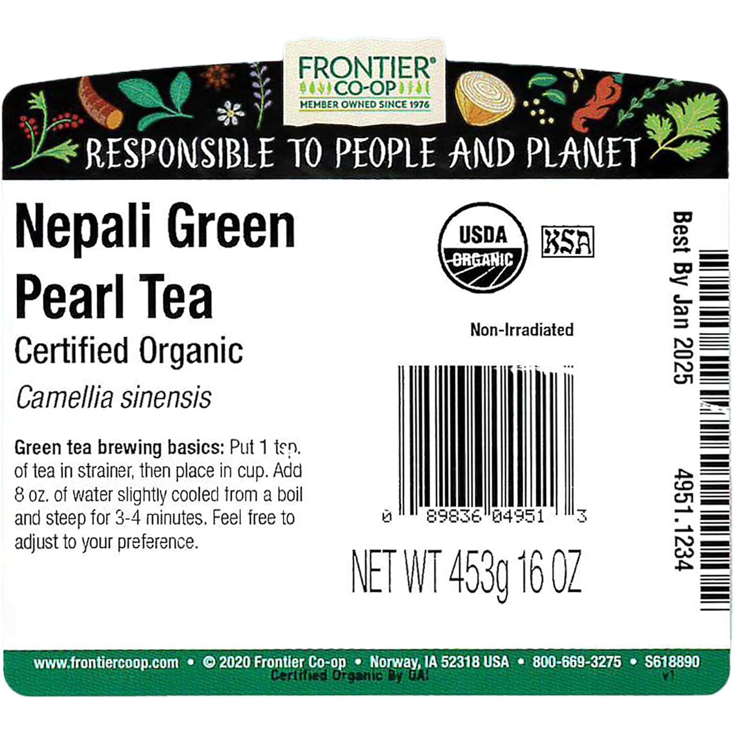 image:imageFrontier Bulk Maca Powder Organic 1 PoundNepali Green Pearl Tea