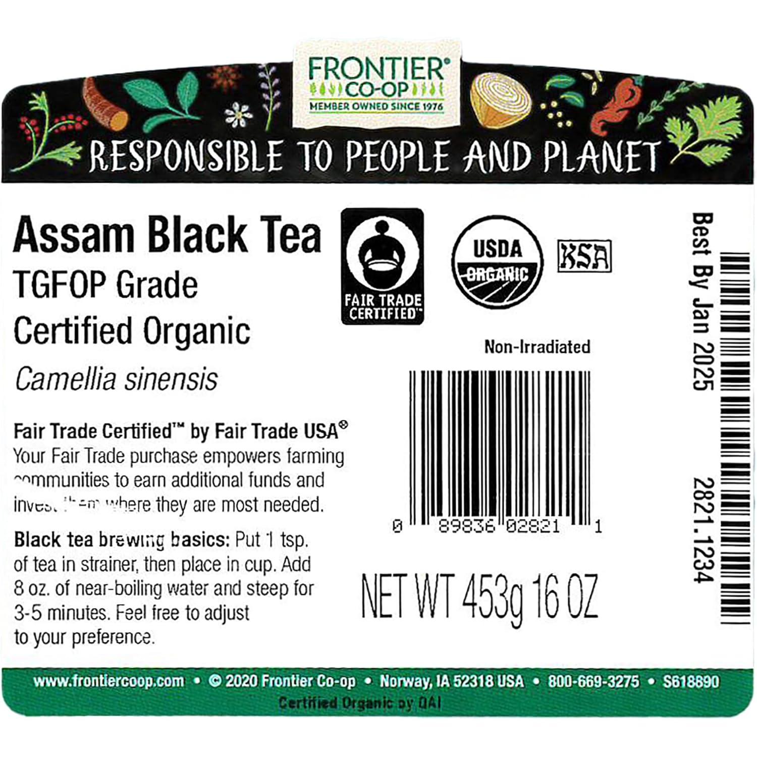 image:imageFrontier Bulk Nepali Black Tea Organic 1 PoundAssam Black Tea Organic