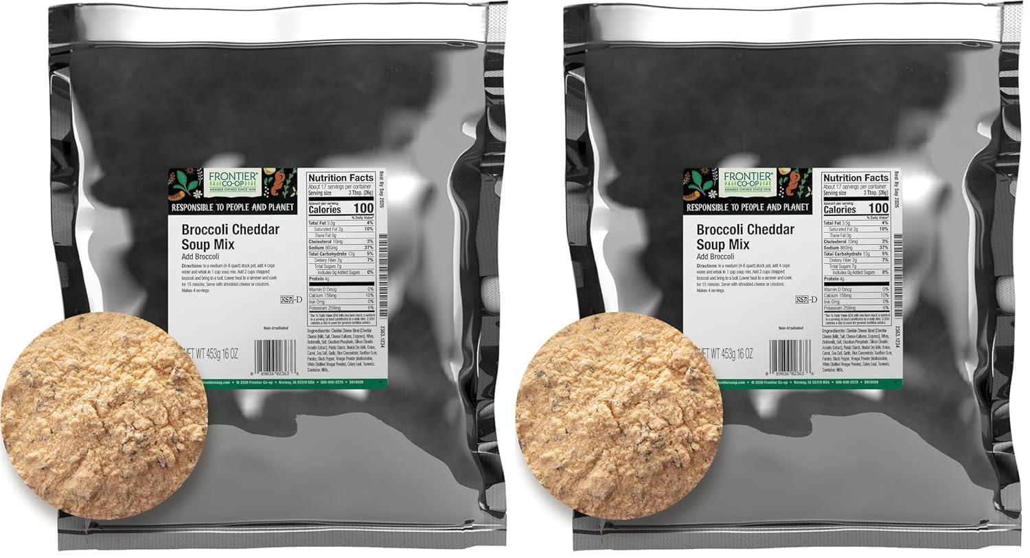 image:imageFrontier Coop Broccoli Cheddar Soup Mix 16 Oz Bulk BagBroccoli Cheddar Soup Mix