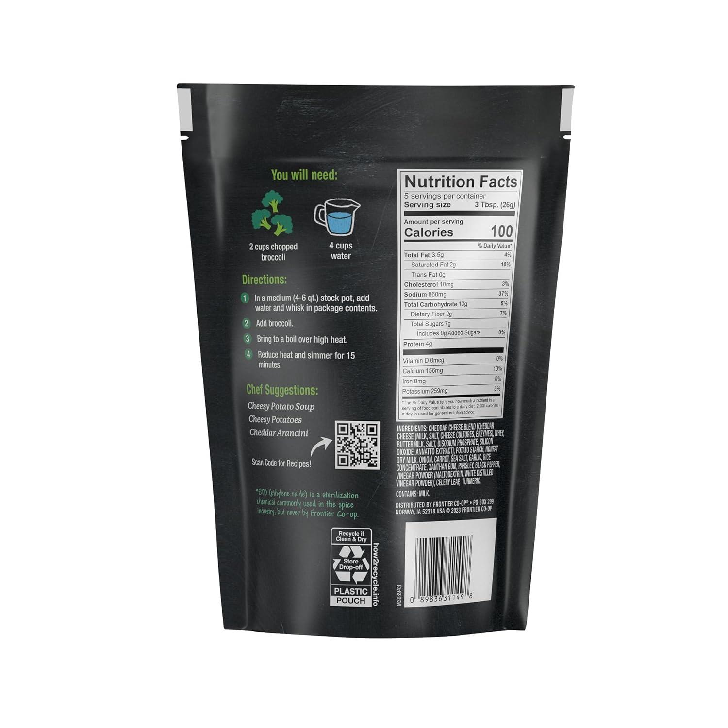 image:imageFrontier Coop Broccoli Cheddar Soup Mix 16 Oz Bulk BagCheddar Soup Mix