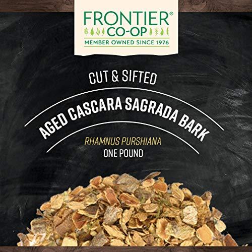 image:imageFrontier Coop Cut and Sifted Wildcrafted Cascara Sagrada Bark 1lb Aged Buckthorn Bark Bulk Wholesale Bag