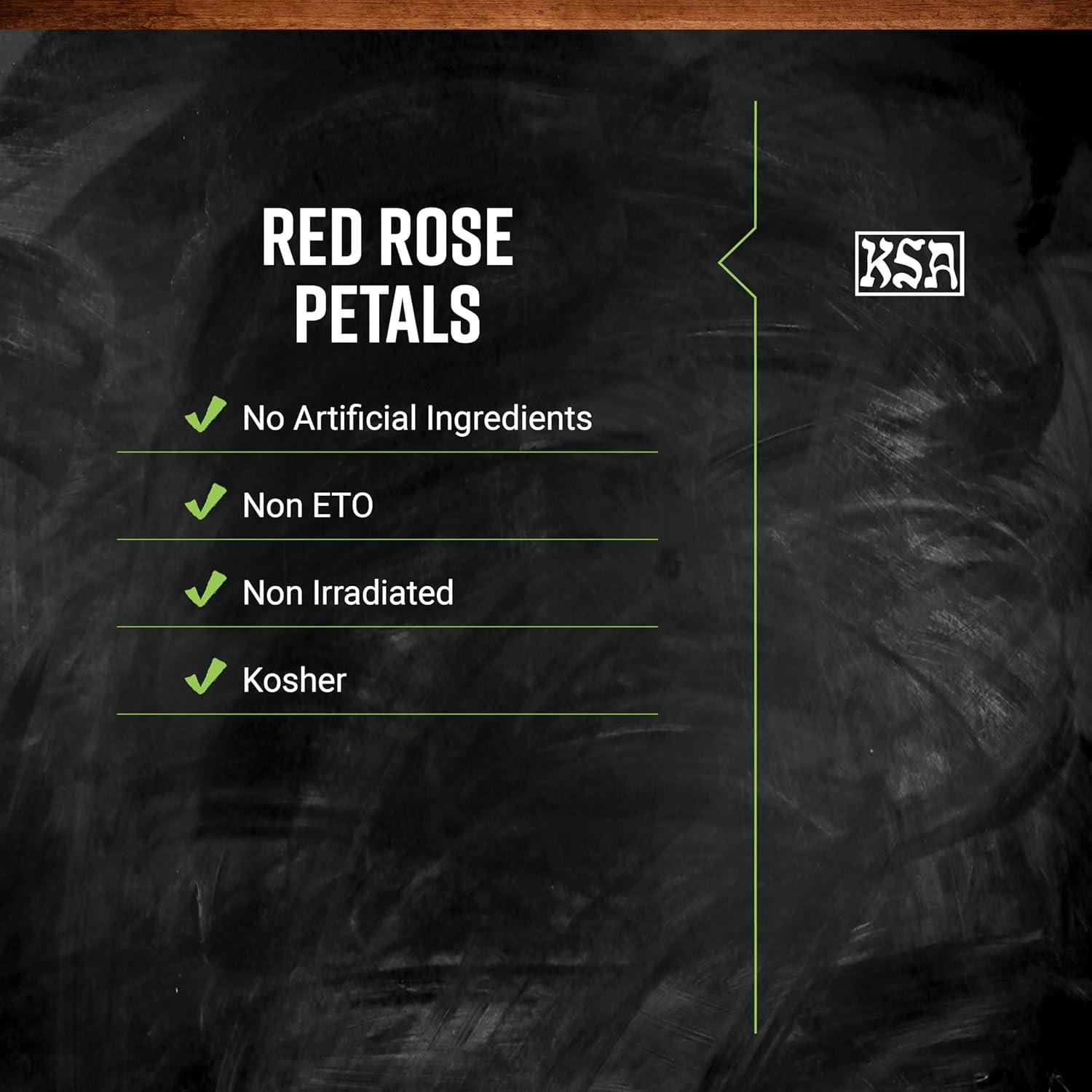 image:imageFrontier Coop Dried Red Rose Petals 8 oz Bulk Bag For Culinary Use Herbal Tea and Crafts
