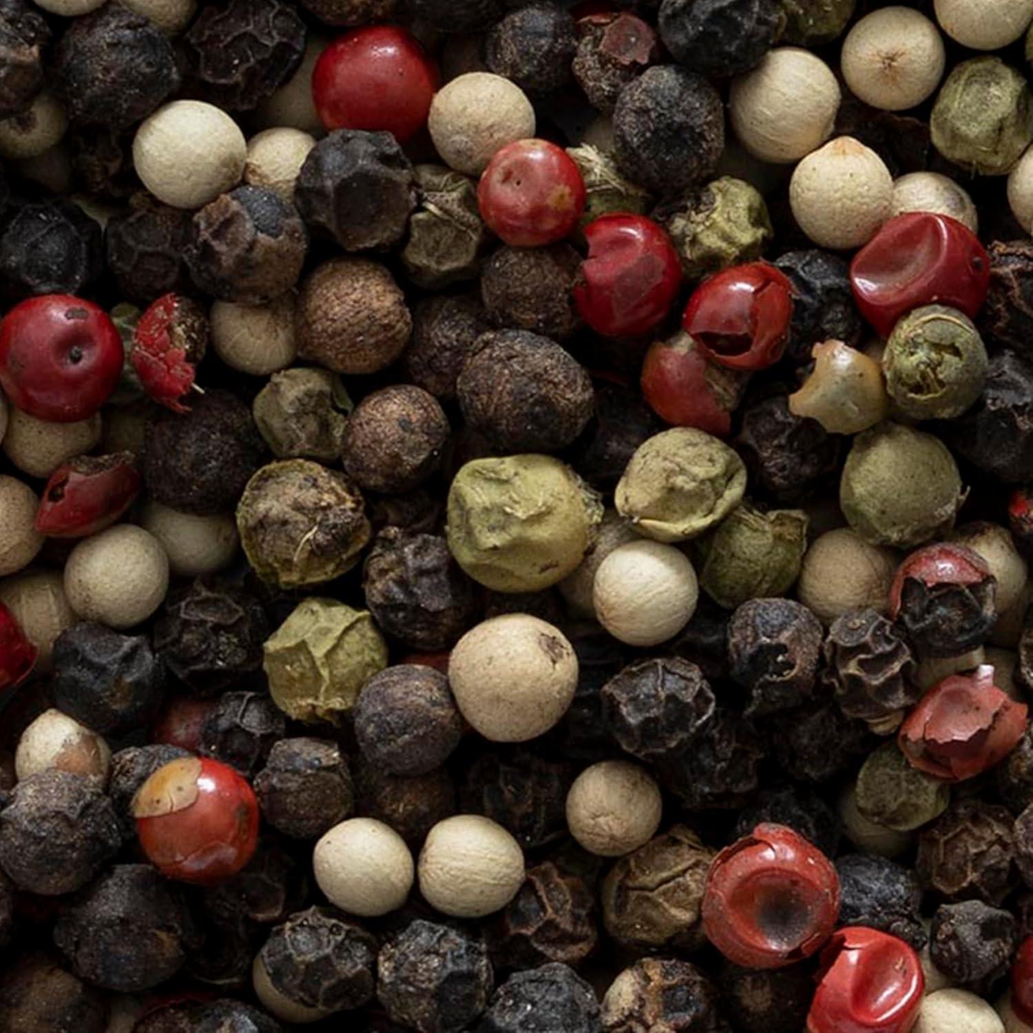 image:imageFrontier Coop Exotic Peppercorn Blend Grinder 169 oz Gourmet Cubeb Grains of Paradise and Black and Pink Peppercorn MedleyExotic Peppercorn Blend