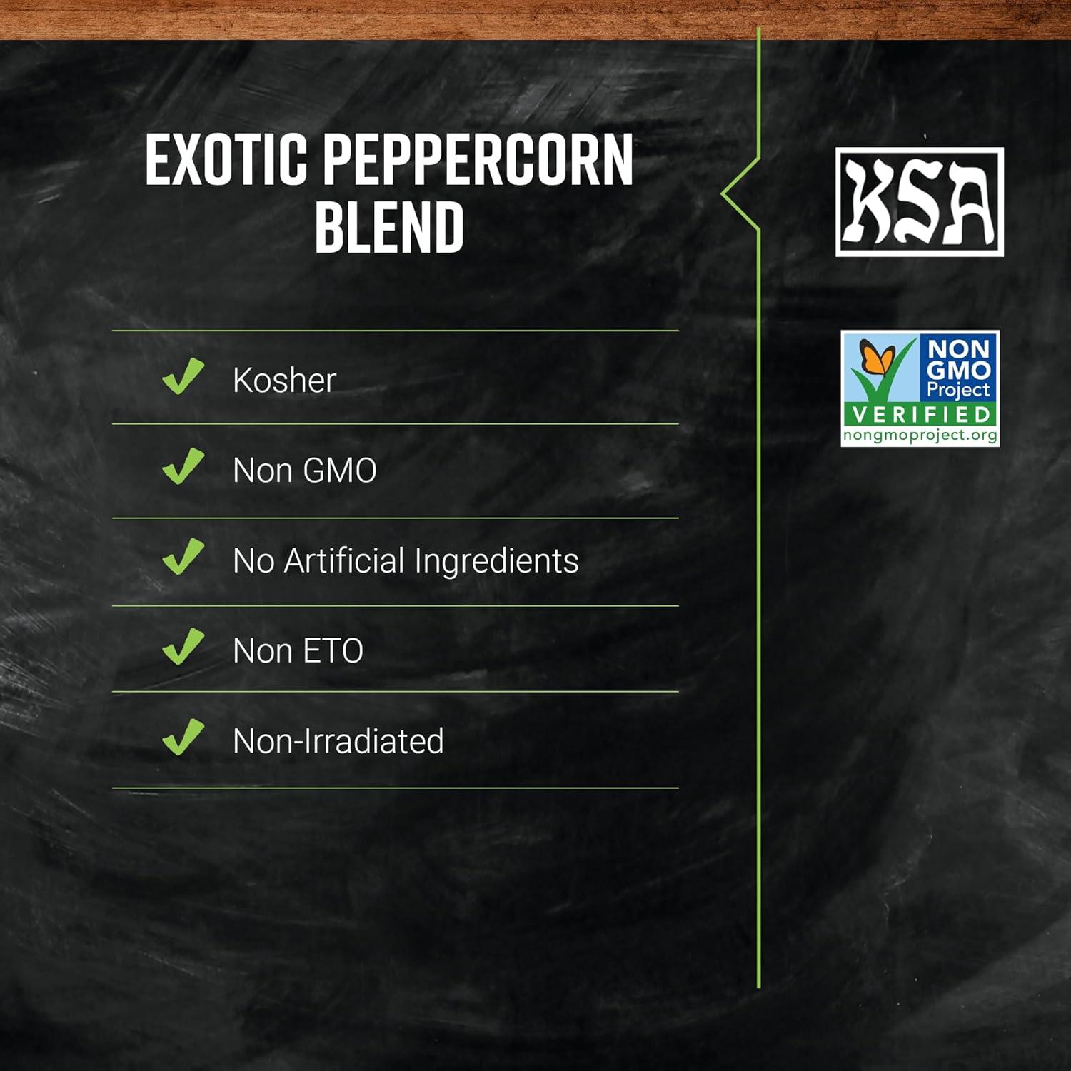 image:imageFrontier Coop Exotic Peppercorn Blend Grinder 169 oz Gourmet Cubeb Grains of Paradise and Black and Pink Peppercorn MedleyExotic Peppercorn Blend