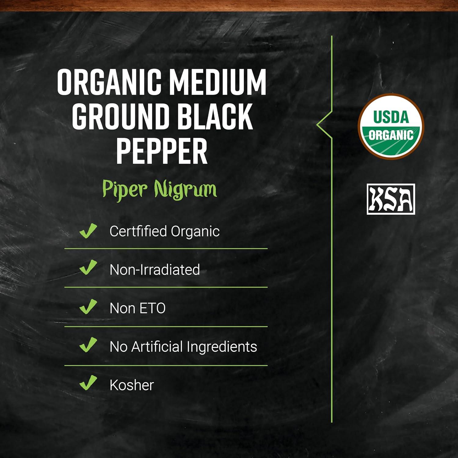 image:imageFrontier Coop Medium Ground Black Pepper 1pound Bulk Bag Fullbodied Flavor and Aroma KosherBlack Pepper Medium Grind Organic