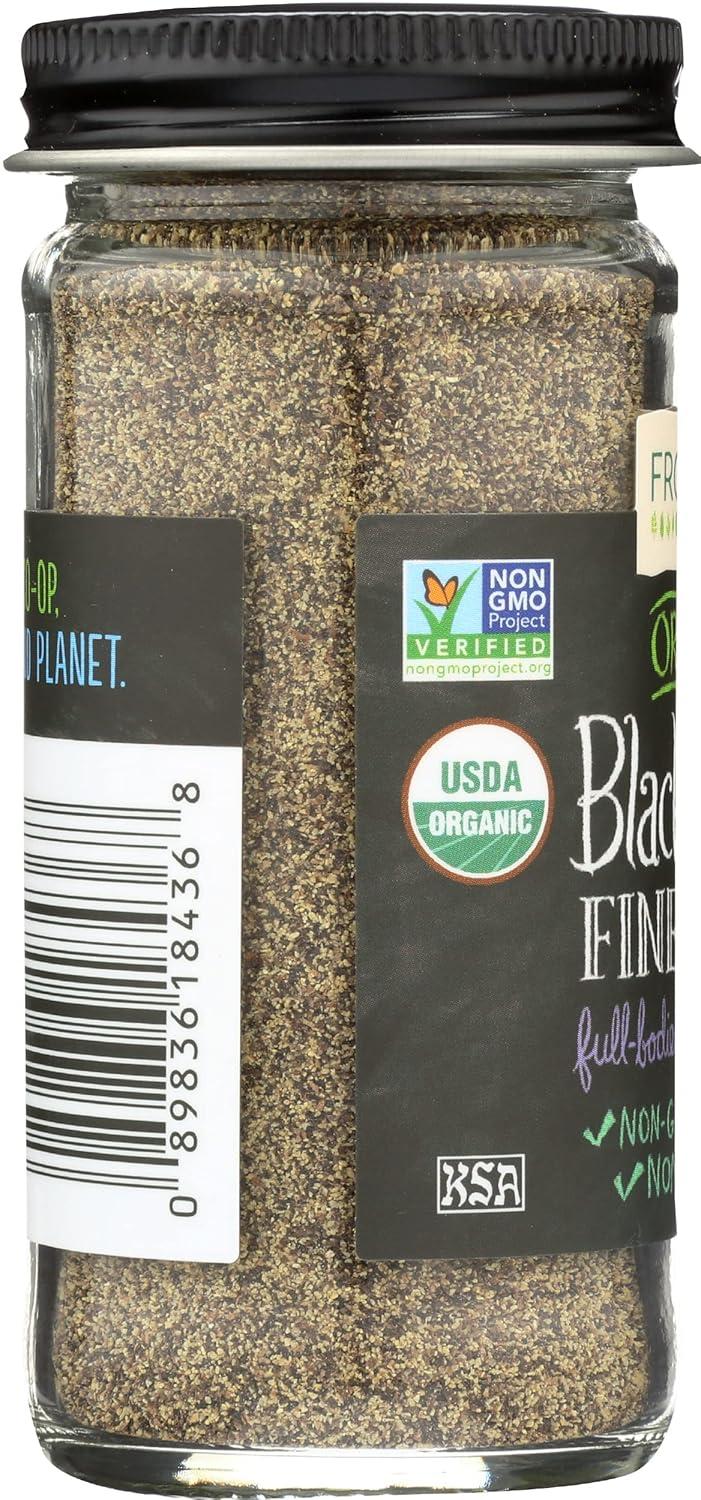 image:imageFrontier Coop Medium Ground Black Pepper 1pound Bulk Bag Fullbodied Flavor and Aroma KosherOrganic Fine Ground Black Pepper