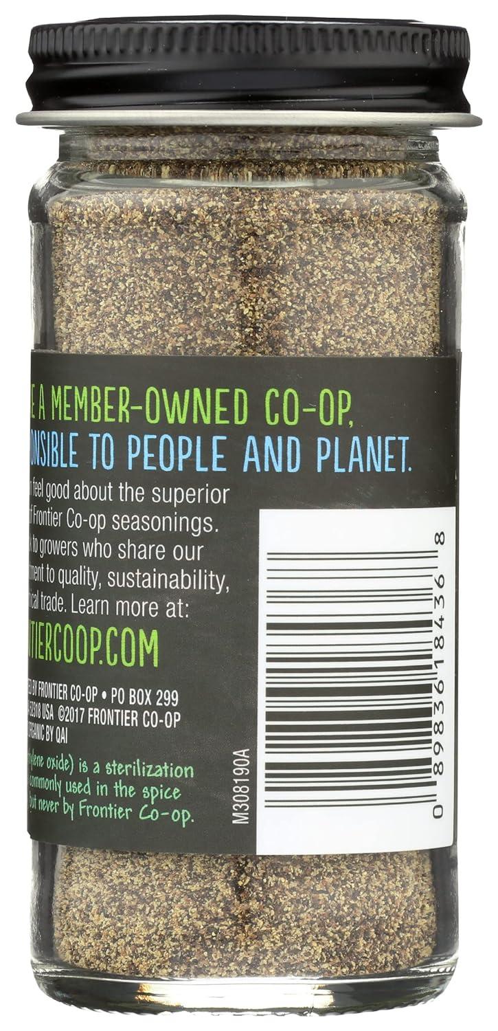 image:imageFrontier Coop Medium Ground Black Pepper 1pound Bulk Bag Fullbodied Flavor and Aroma KosherOrganic Fine Ground Black Pepper
