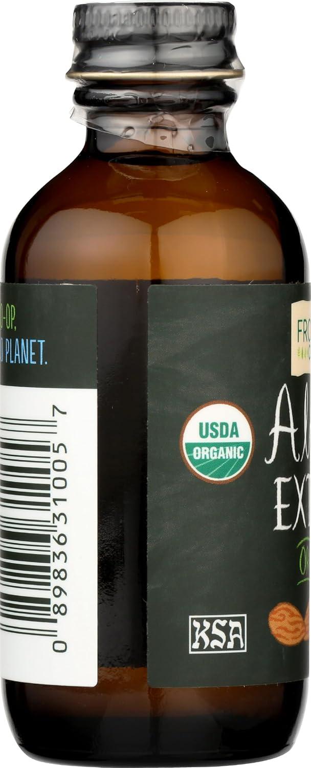 image:imageFrontier Coop Organic Almond Extract 4 Ounce Glass Jar Warm Sugarfree Vegan Flavor for Desserts Coffee and SmoothiesAlmond