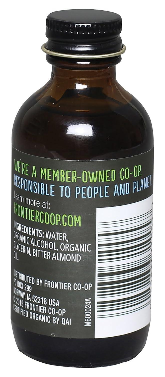 image:imageFrontier Coop Organic Almond Extract 4 Ounce Glass Jar Warm Sugarfree Vegan Flavor for Desserts Coffee and SmoothiesAlmond