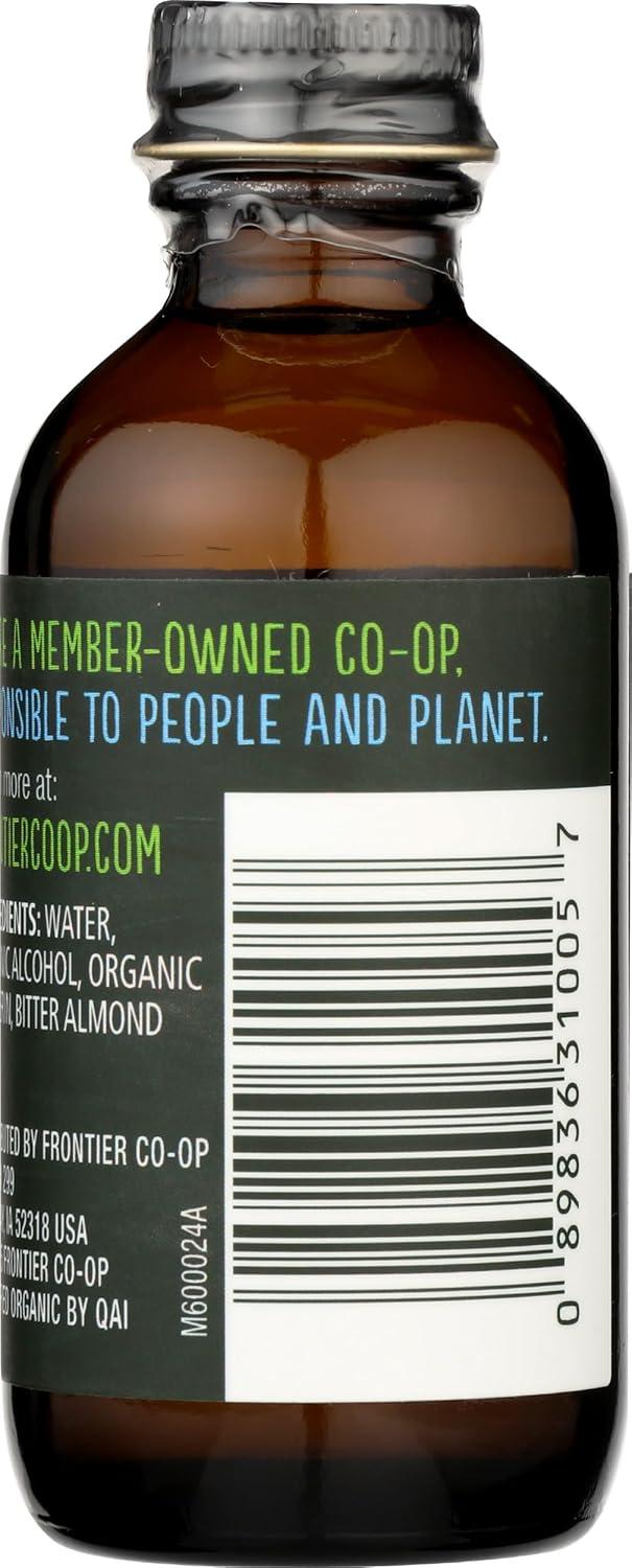 image:imageFrontier Coop Organic Almond Extract 4 Ounce Glass Jar Warm Sugarfree Vegan Flavor for Desserts Coffee and SmoothiesAlmond