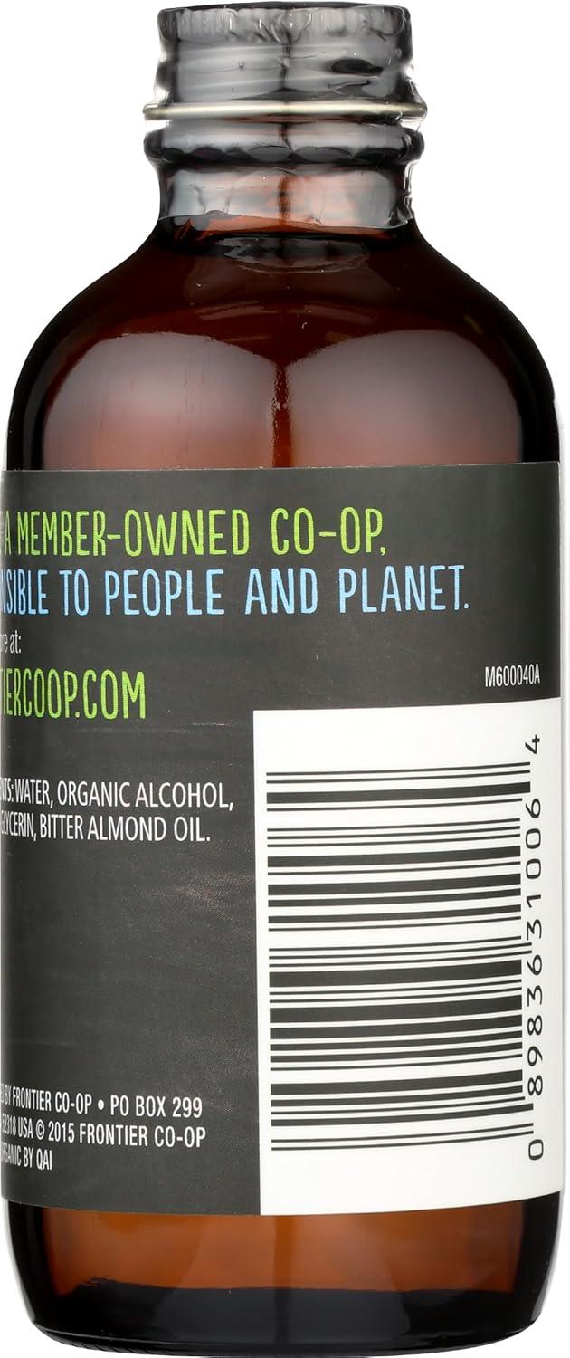 image:imageFrontier Coop Organic Almond Extract 4 Ounce Glass Jar Warm Sugarfree Vegan Flavor for Desserts Coffee and SmoothiesAlmond Extract Organic