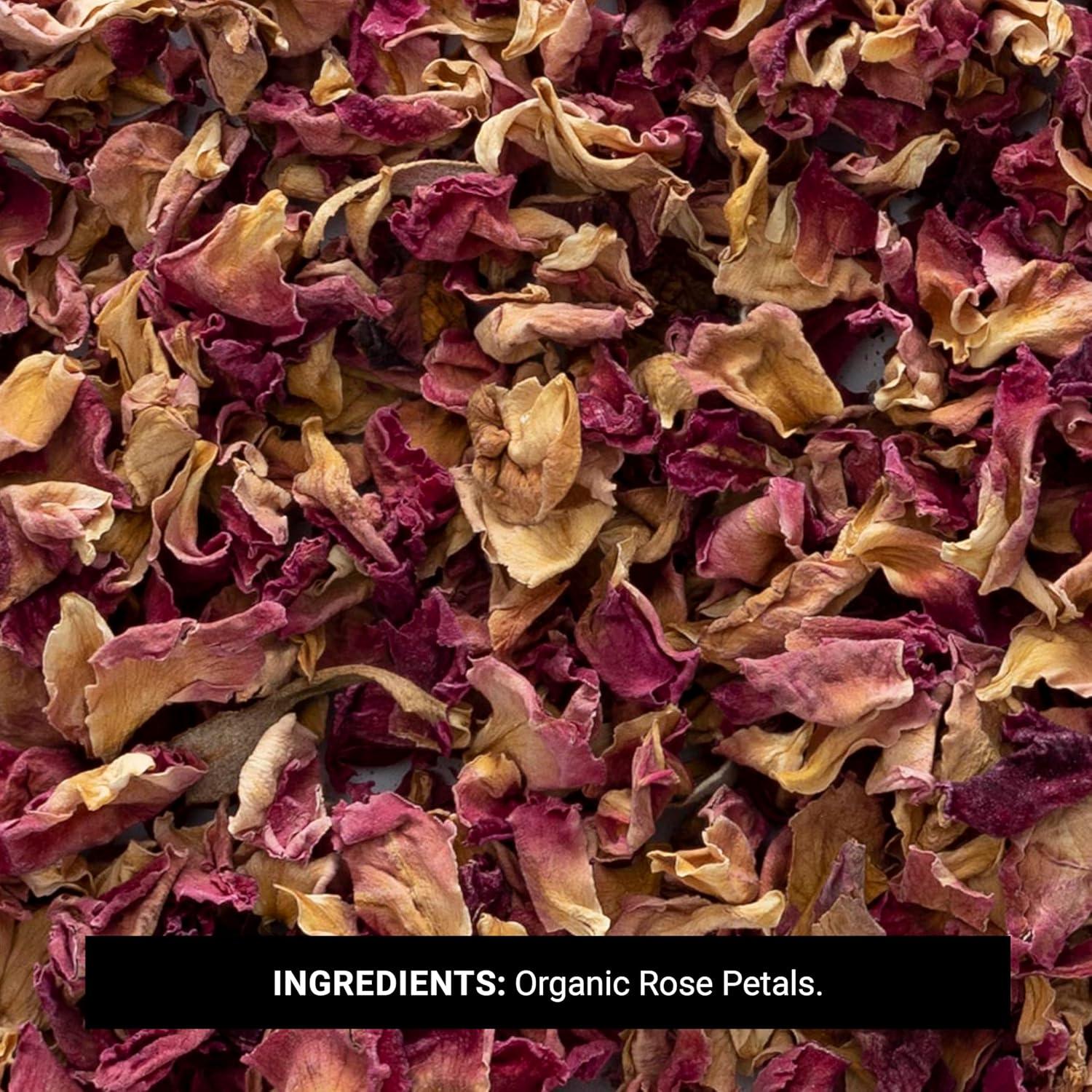 image:imageFrontier Coop Organic Dried Red Rose Petals 8 oz Bulk Bag For Culinary Use Herbal Tea and Crafts