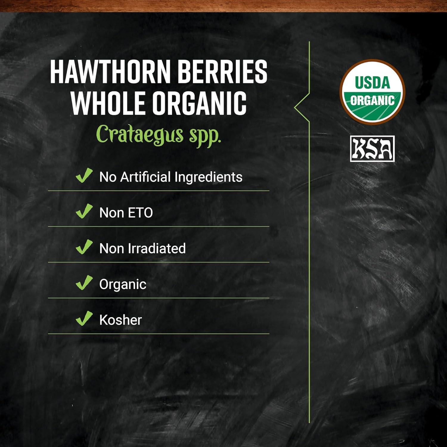 image:imageFrontier Coop Organic Hawthorn Berries Whole For Hawthorn Berry Tea Kosher 16 Ounce Pack of 1