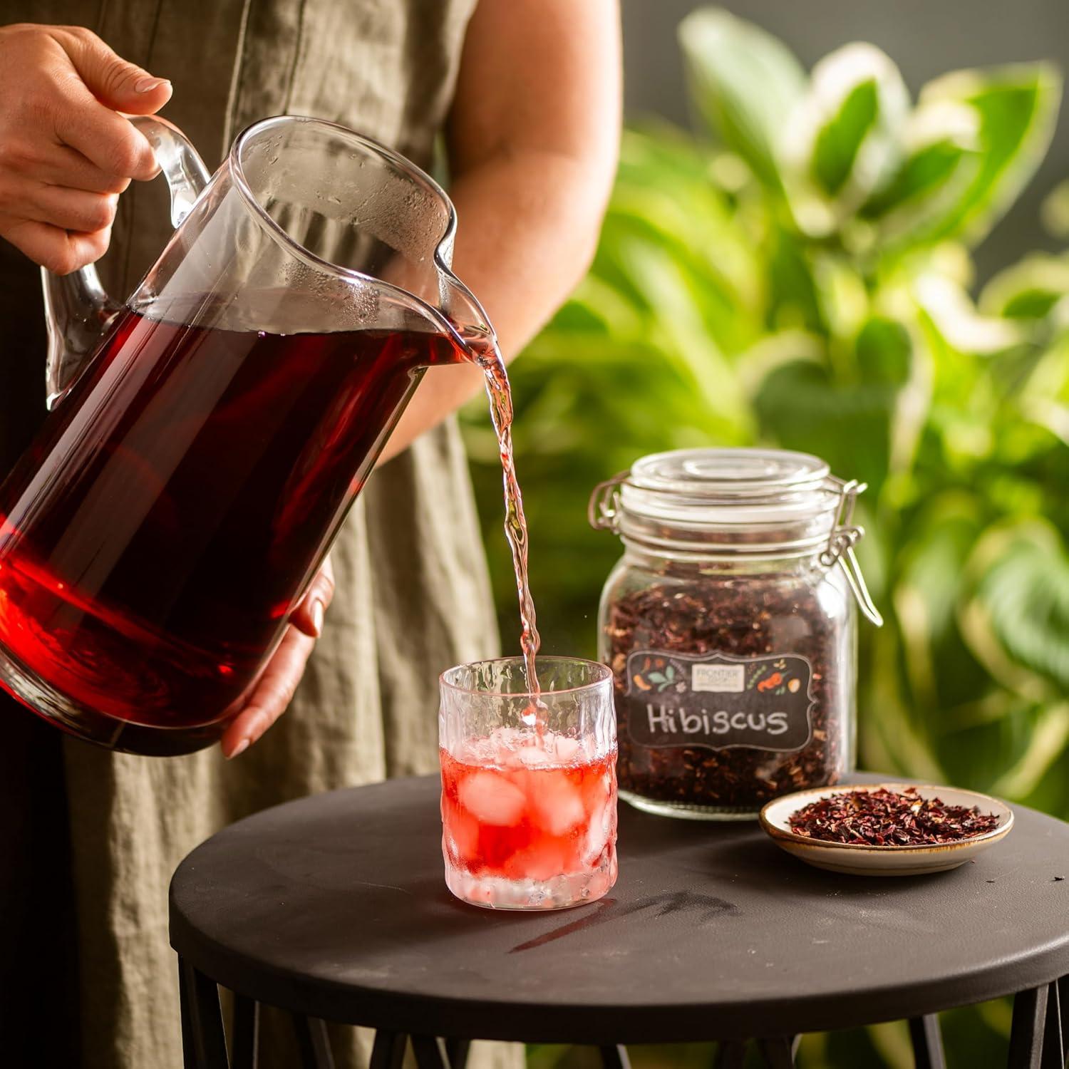image:imageFrontier Coop Organic Hibiscus Flowers 16 Ounce Sun Dried Bright Red Color Fruity Flavor Non Irradiated Non ETO Kosher