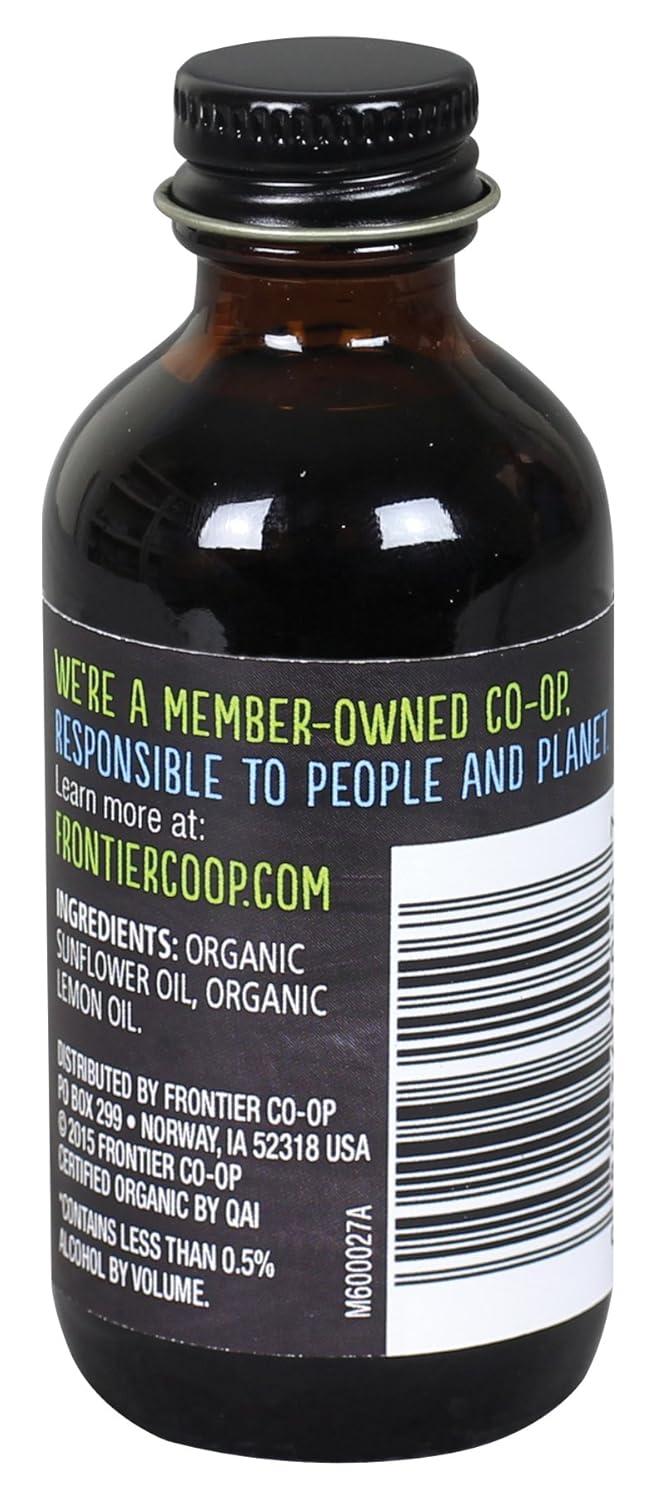 image:imageFrontier Coop Organic Lemon Flavor 2 Ounce Glass Jar Tart Citrus Flavor for Desserts Smoothies Tea and More2 floz Pack of 2