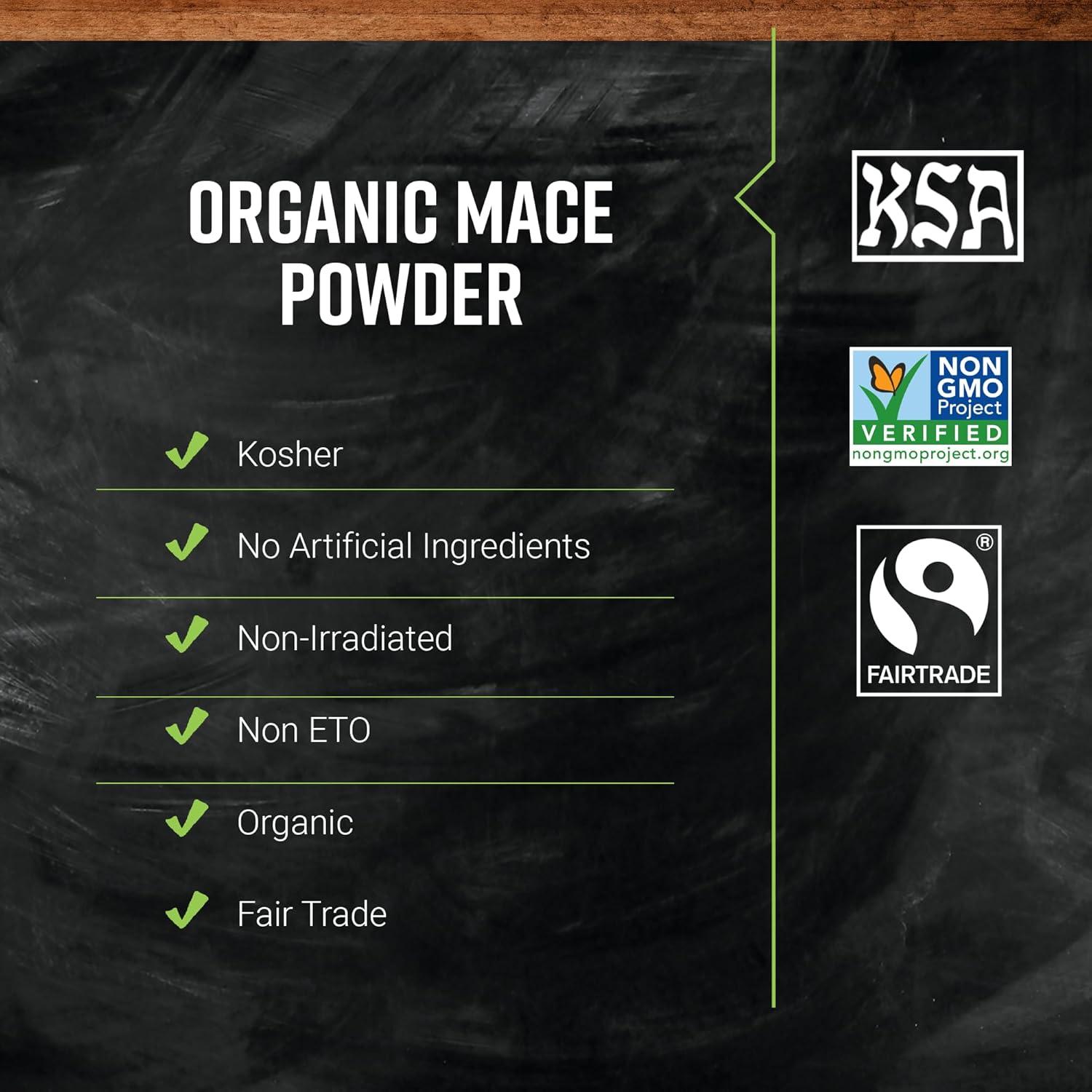 image:imageFrontier Coop Organic Mace Powder Fairtrade Certified 16 Oz Bulk Bag Nutmeg Substitute for Chili Moroccan and Caribbean Dishes
