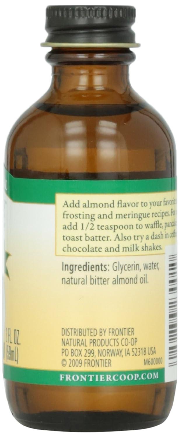 image:imageFrontier Coop Organic Peppermint Flavor 2 Ounce Glass Jar NonAlcoholic Great for Baking Coffee and MoreAlmond Flavor