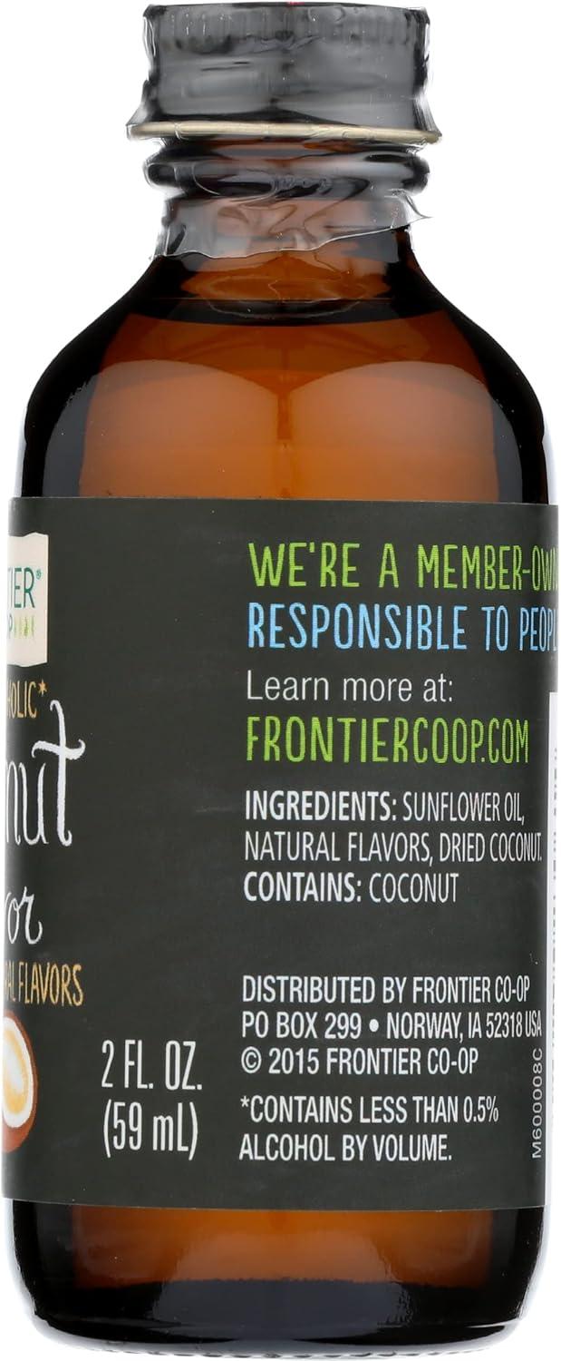image:imageFrontier Coop Organic Peppermint Flavor 2 Ounce Glass Jar NonAlcoholic Great for Baking Coffee and MoreCoconut