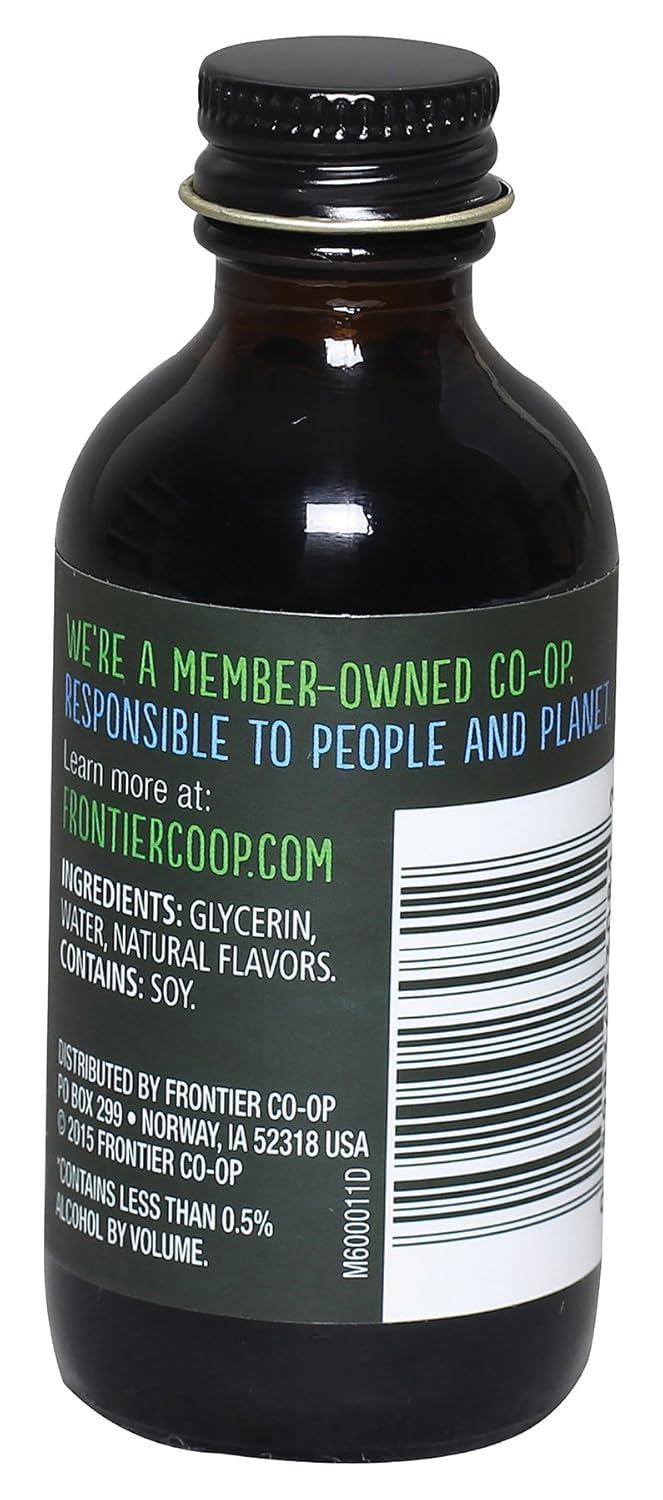 image:imageFrontier Coop Organic Peppermint Flavor 2 Ounce Glass Jar NonAlcoholic Great for Baking Coffee and MoreMaple