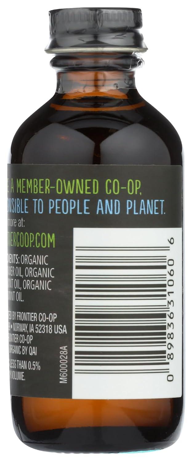 image:imageFrontier Coop Organic Peppermint Flavor 2 Ounce Glass Jar NonAlcoholic Great for Baking Coffee and MoreMint Flavor Organic
