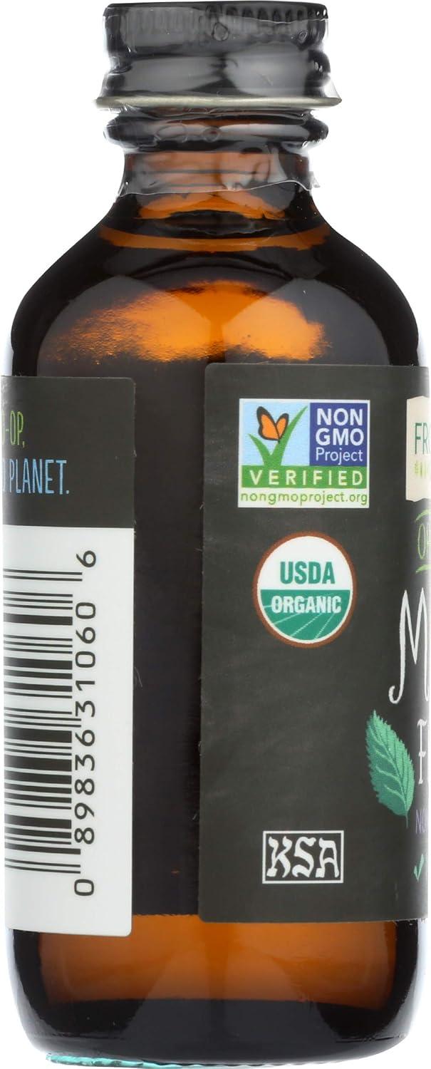 image:imageFrontier Coop Organic Peppermint Flavor 2 Ounce Glass Jar NonAlcoholic Great for Baking Coffee and MoreMint Flavor Organic