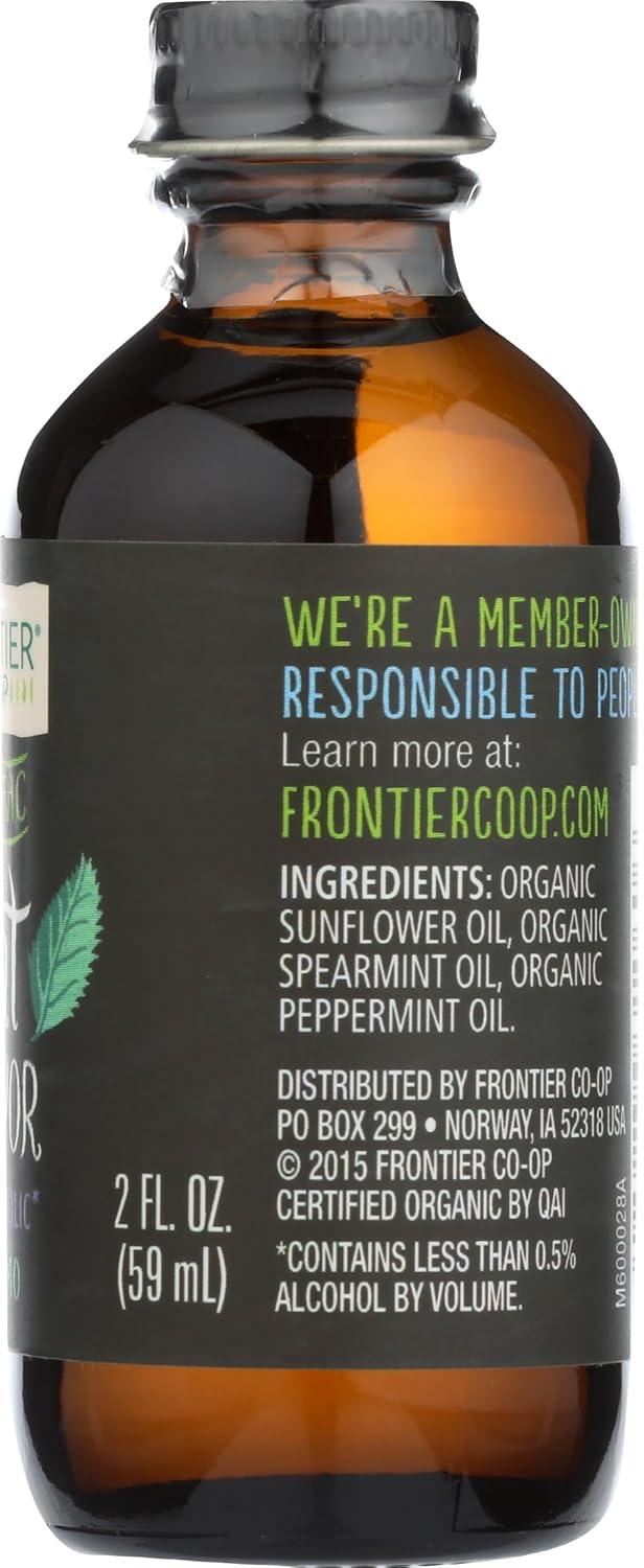 image:imageFrontier Coop Organic Peppermint Flavor 2 Ounce Glass Jar NonAlcoholic Great for Baking Coffee and MoreMint Flavor Organic