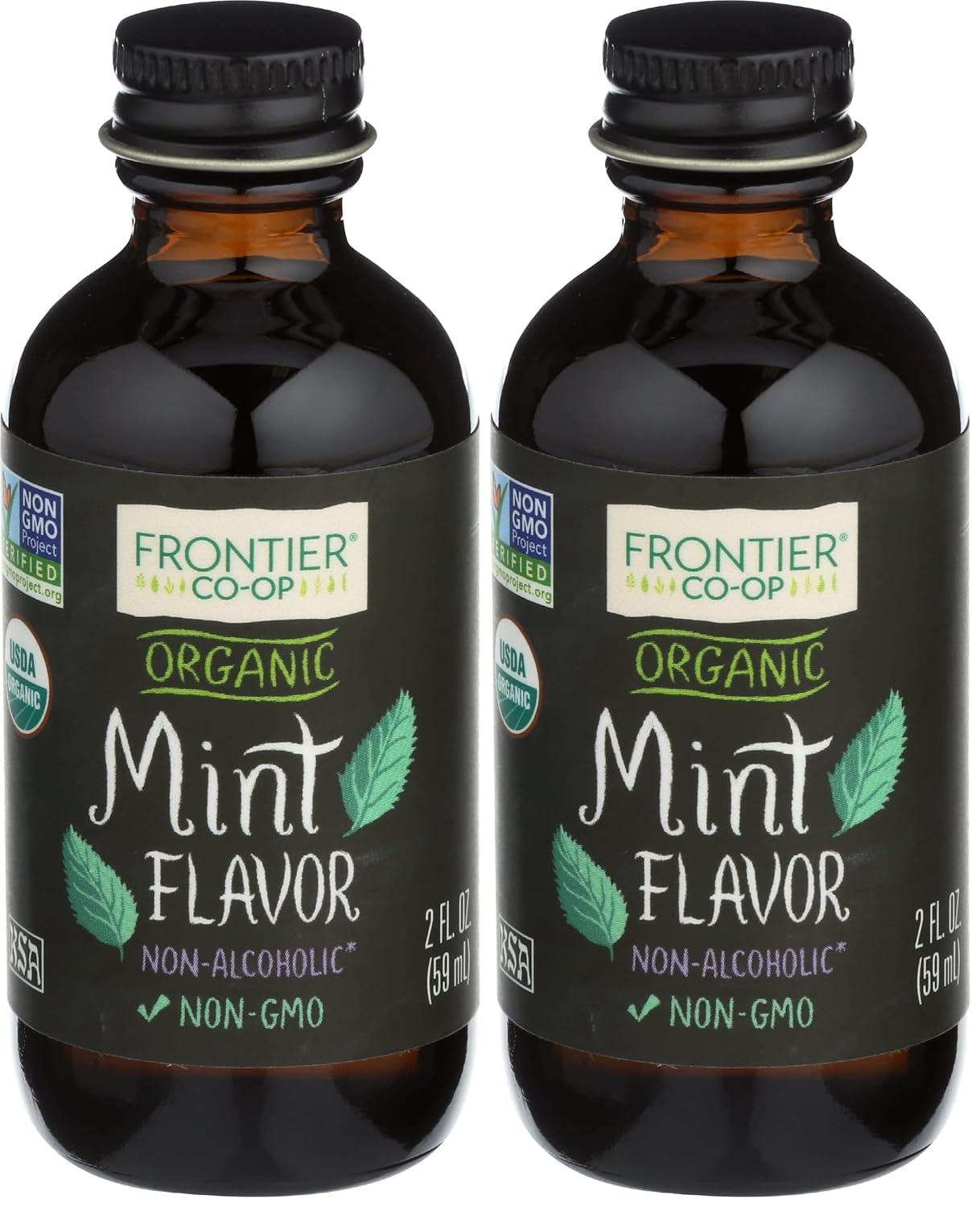 image:imageFrontier Coop Organic Peppermint Flavor 2 Ounce Glass Jar NonAlcoholic Great for Baking Coffee and MoreMint Flavor Organic