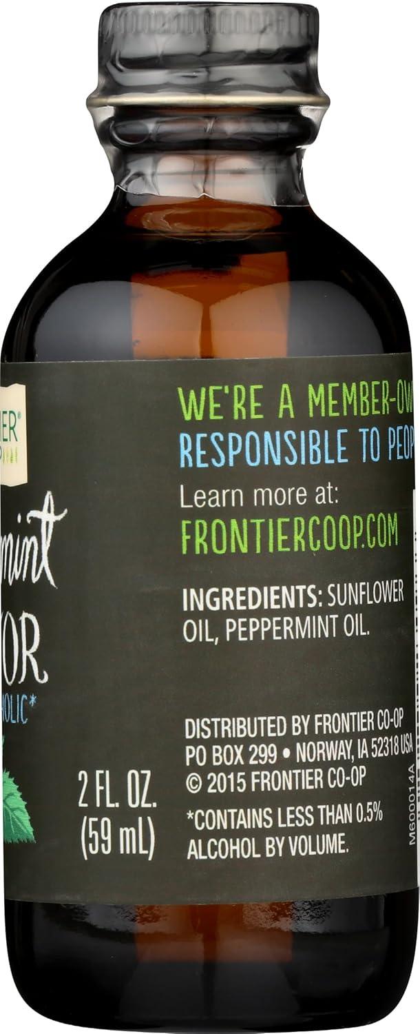 image:imageFrontier Coop Organic Peppermint Flavor 2 Ounce Glass Jar NonAlcoholic Great for Baking Coffee and MorePeppermint Flavor