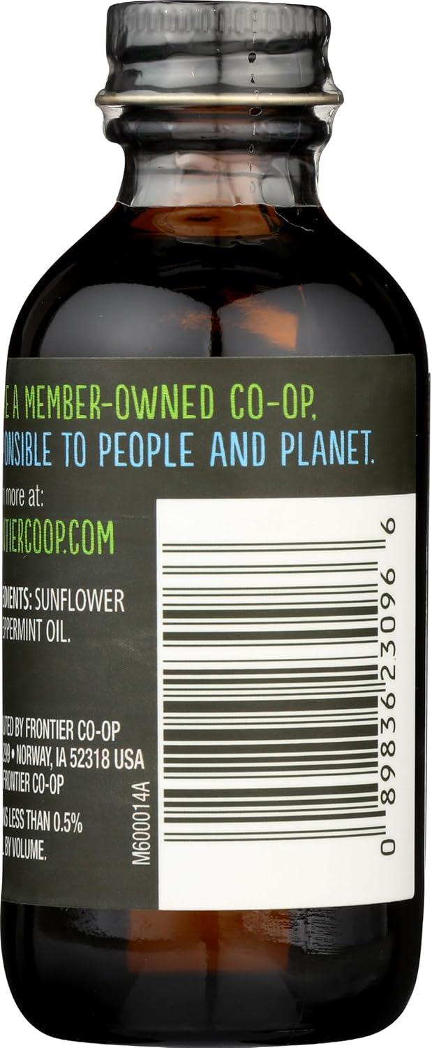 image:imageFrontier Coop Organic Peppermint Flavor 2 Ounce Glass Jar NonAlcoholic Great for Baking Coffee and MorePeppermint Flavor