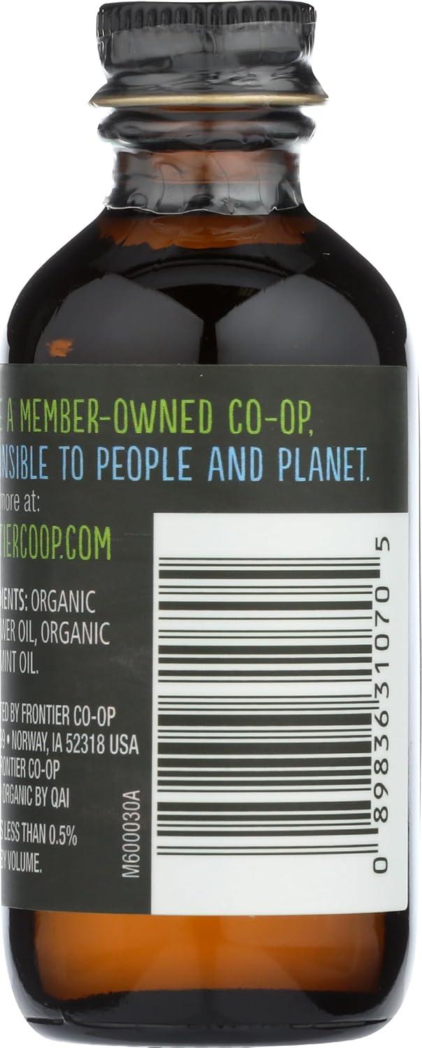 image:imageFrontier Coop Organic Peppermint Flavor 2 Ounce Glass Jar NonAlcoholic Great for Baking Coffee and MorePeppermint Flavor Organic