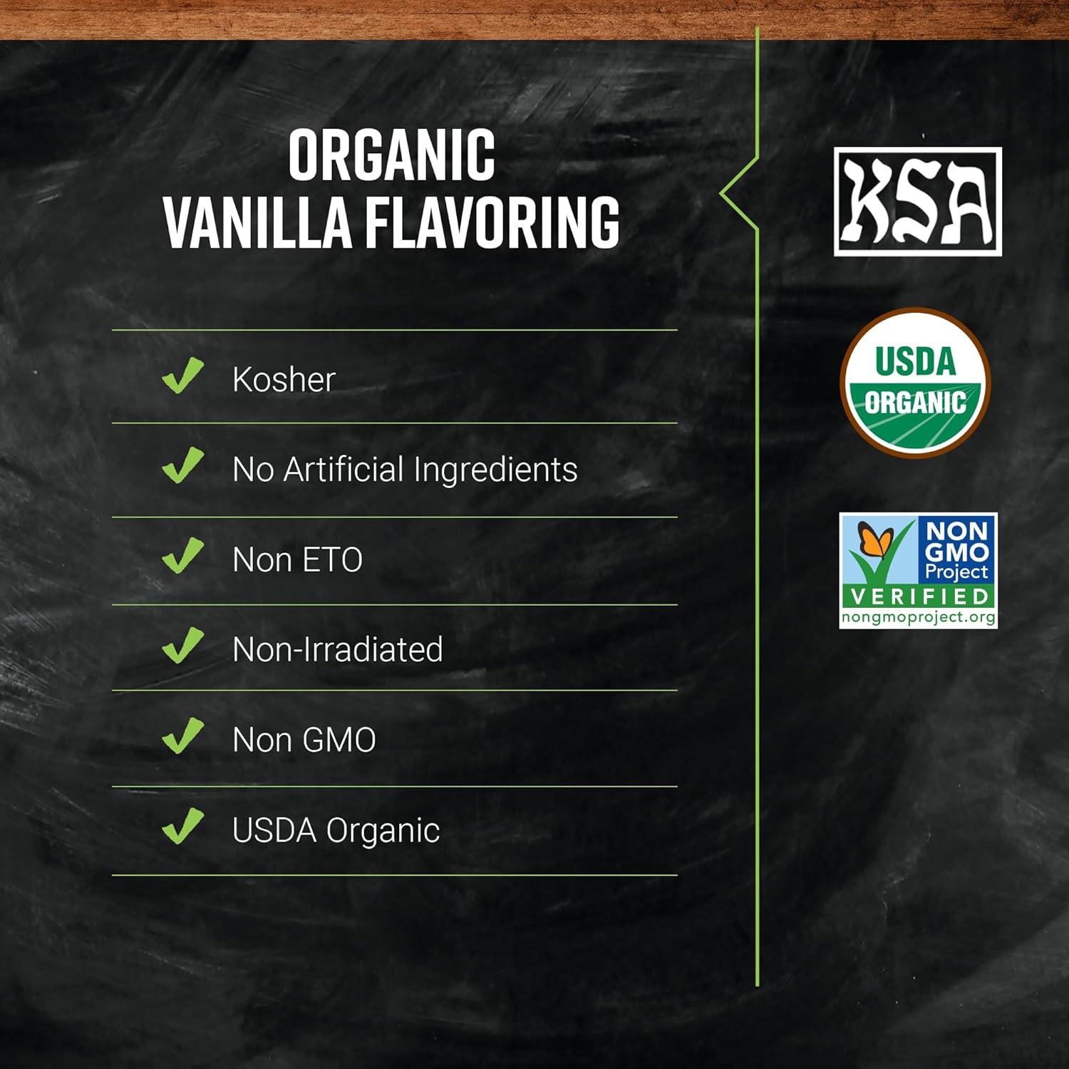 image:imageFrontier Coop Organic Pure Vanilla Flavoring 2 fl oz For Baking Homemade Coffe Syrups and Beverages