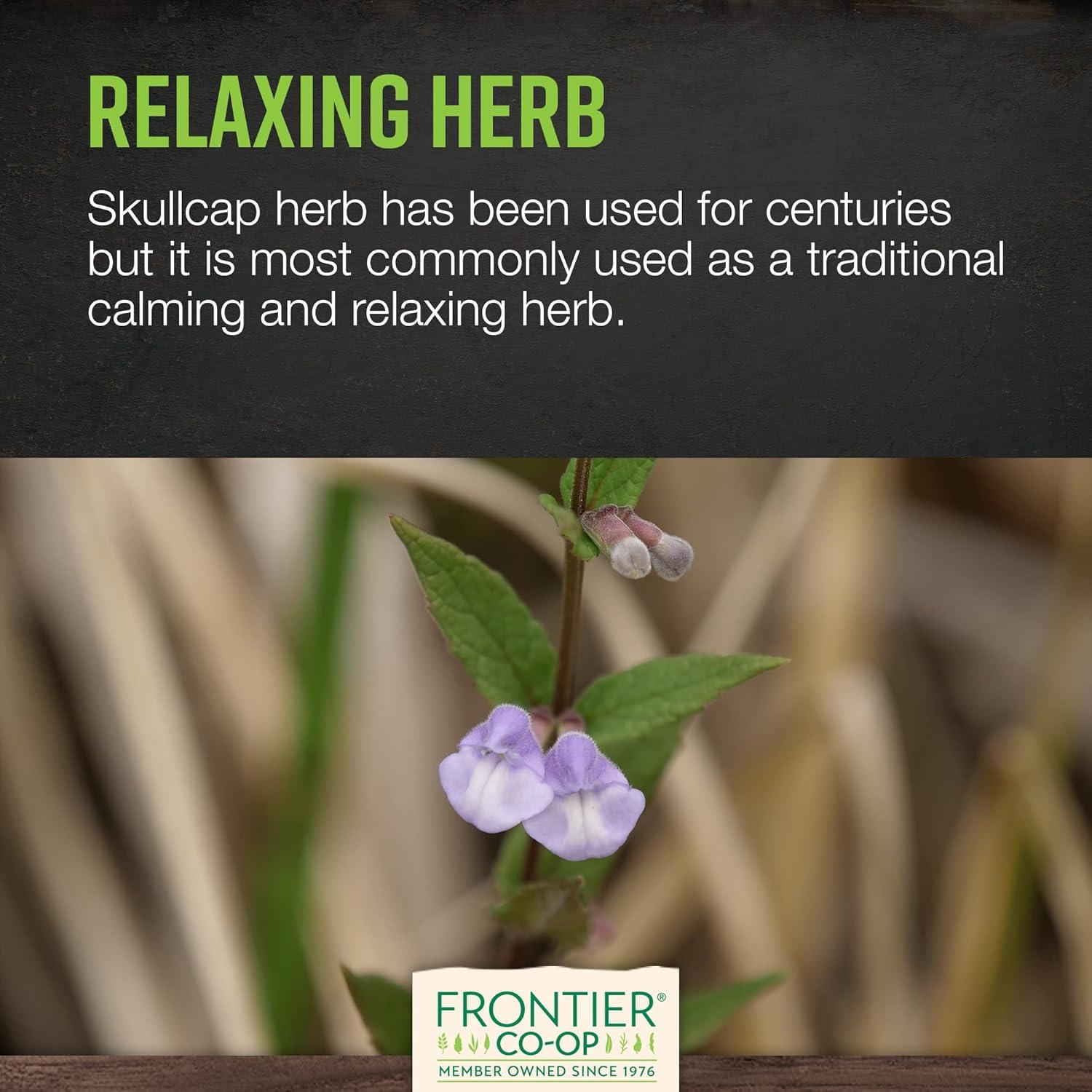 image:imageFrontier Coop Organic Scullcap Herb Cut amp Sifted Certified Organic Herbal Supplement 1lb Skullcap Herb for Tincture Tea SupplementScullcap