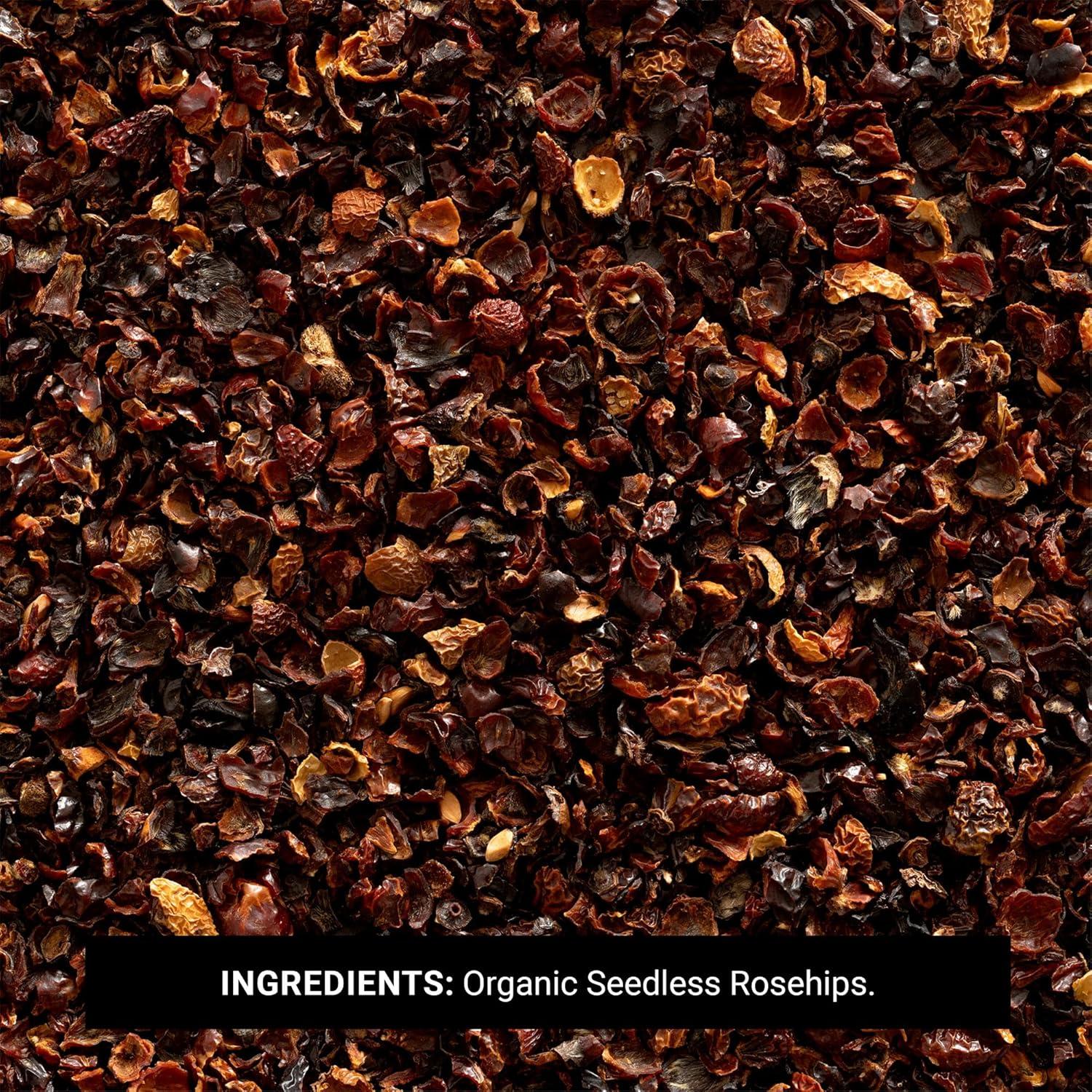 image:imageFrontier Coop Organic Seedless Rosehips Cut and Sifted 100 Natural Dried Rose Hips for Rosehip Tea Organic Powder Oil Kosher 16 Ounce Pack of 1Tangy Organic