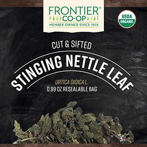 image:imageFrontier Coop Organic Stinging Nettle Leaf Cut and Sifted For Making Nettle Tea Kosher 16 Ounce Pack of 1099 Ounce Pack of 1