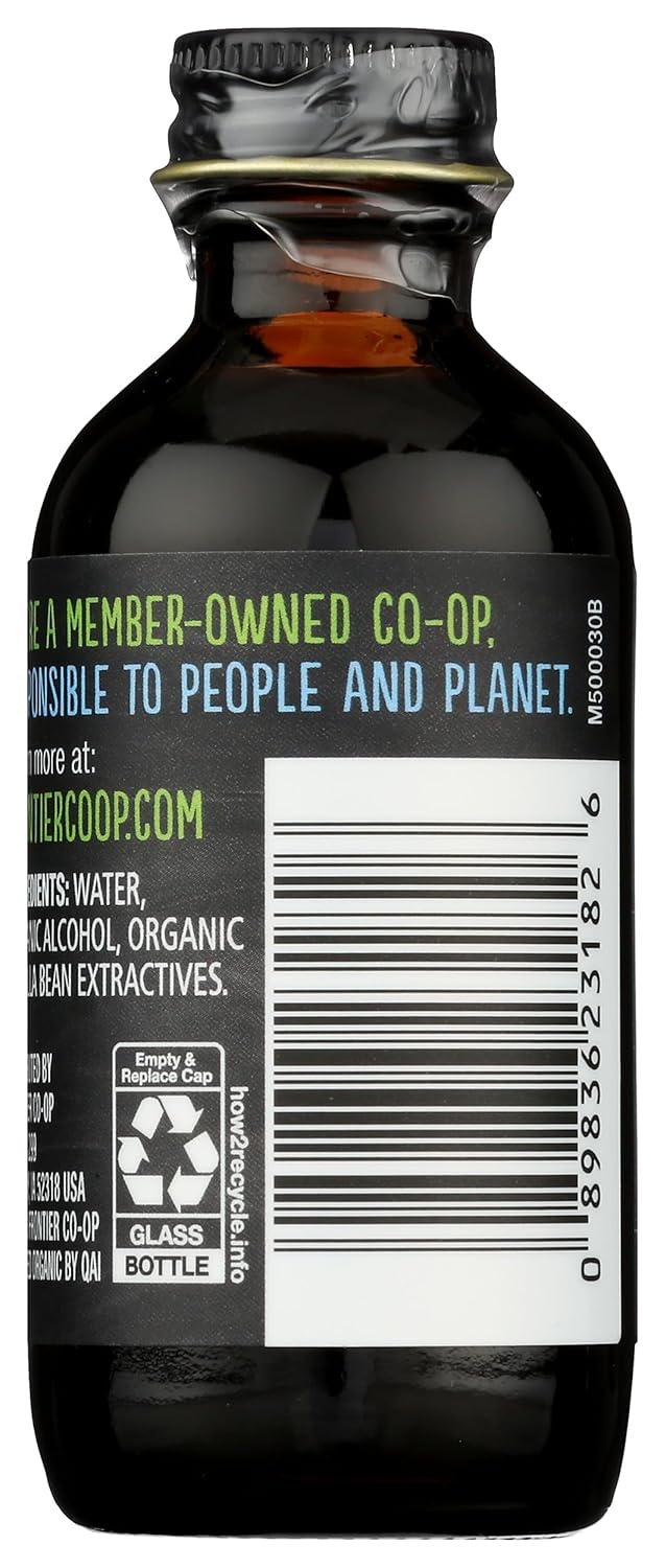 image:imageFrontier Coop Organic Vanilla Extract 2 Ounce Glass Bottle Buttery Smooth SugarFree Flavor For Smoothies and More2 floz Pack of 1