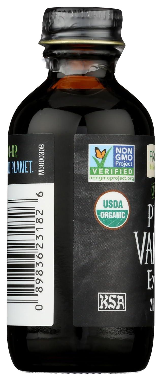 image:imageFrontier Coop Organic Vanilla Extract 2 Ounce Glass Bottle Buttery Smooth SugarFree Flavor For Smoothies and More2 floz Pack of 1