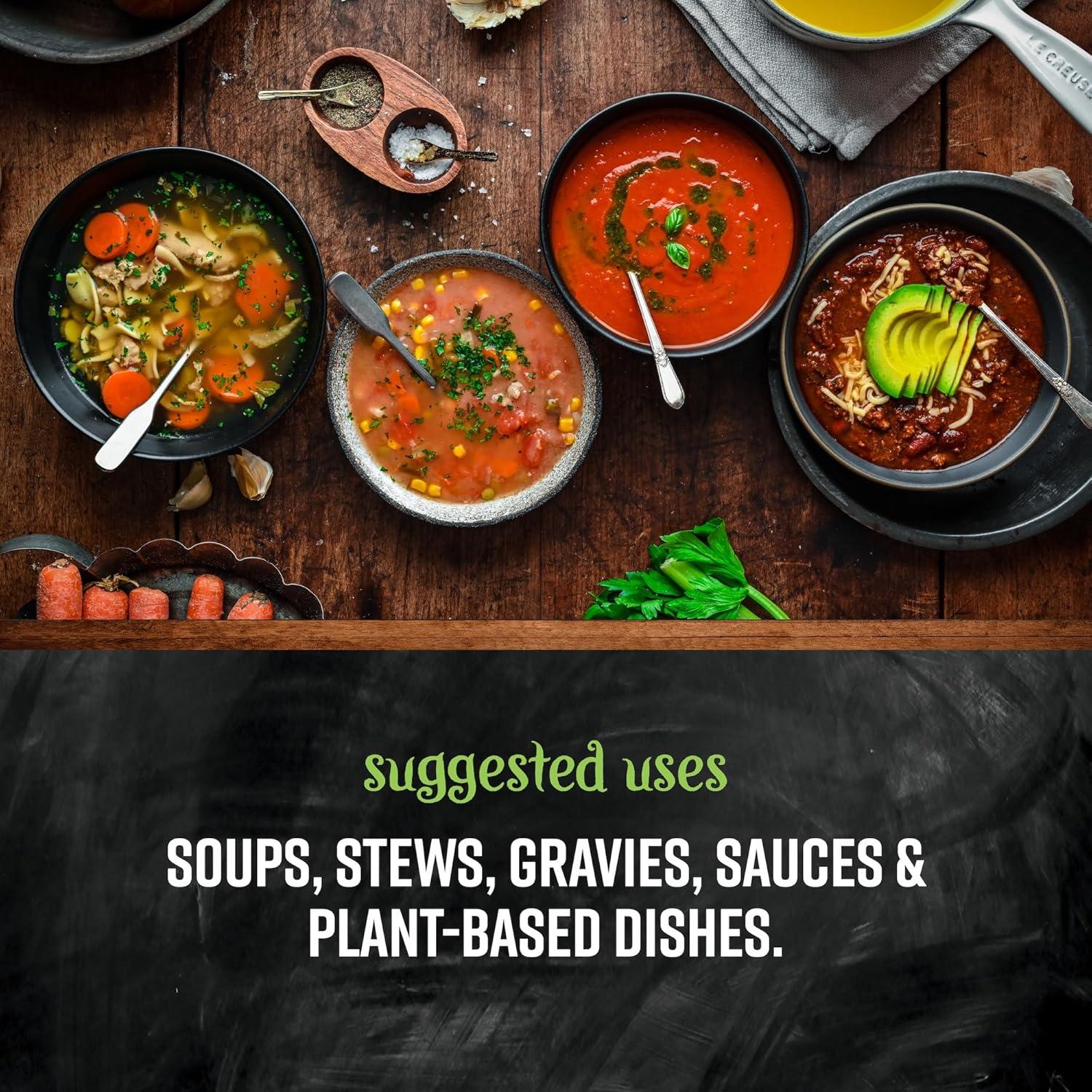 image:imageFrontier Coop Vegetable Flavored Broth Powder 1Pound Bulk Low Sodium Onion Garlic Carrot Basil Turmeric Celery SeedNoBeef Broth