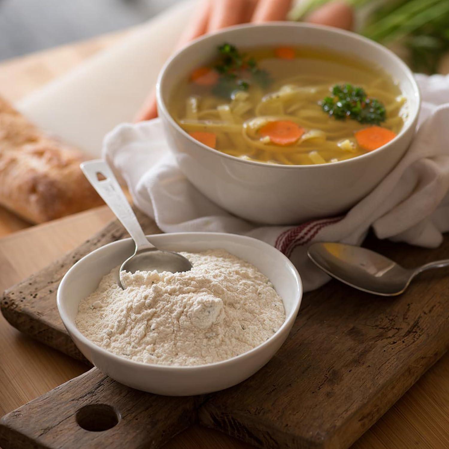 image:imageFrontier Coop Vegetable Flavored Broth Powder 1Pound Bulk Low Sodium Onion Garlic Carrot Basil Turmeric Celery SeedVegetable Broth