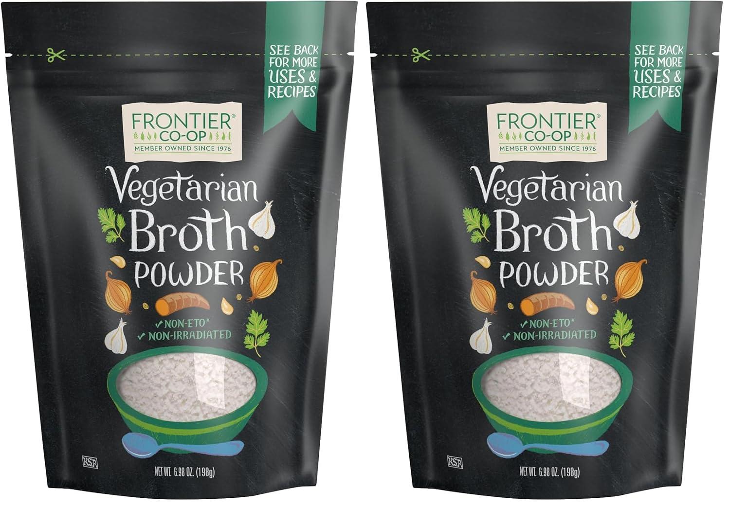image:imageFrontier Coop Vegetable Flavored Broth Powder 1Pound Bulk Low Sodium Onion Garlic Carrot Basil Turmeric Celery SeedVegetarian Broth Mix