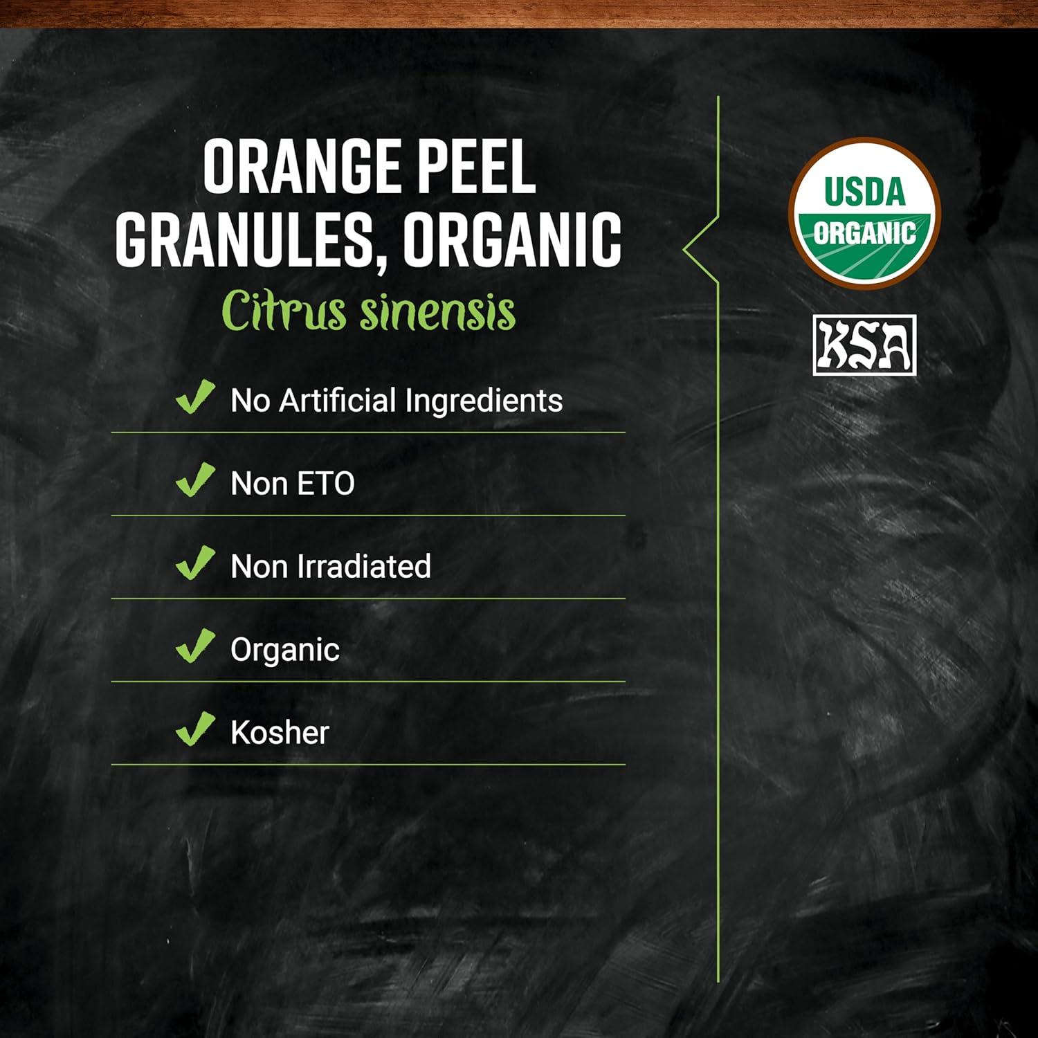 image:imageFrontier Organic Orange Peel Granules 1Pound Bulk Citrusy Sweet Scent Tangy Sharp Taste For Marinades Rubs amp Sweet Treats