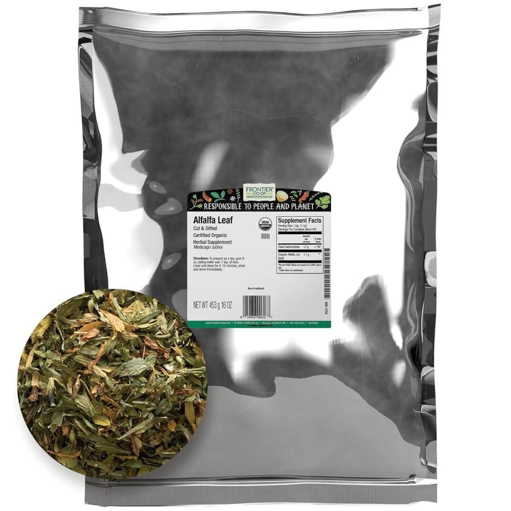 image:imageFRONTIER Organic Cut Sifted Alfalfa Leaf 16 OZ