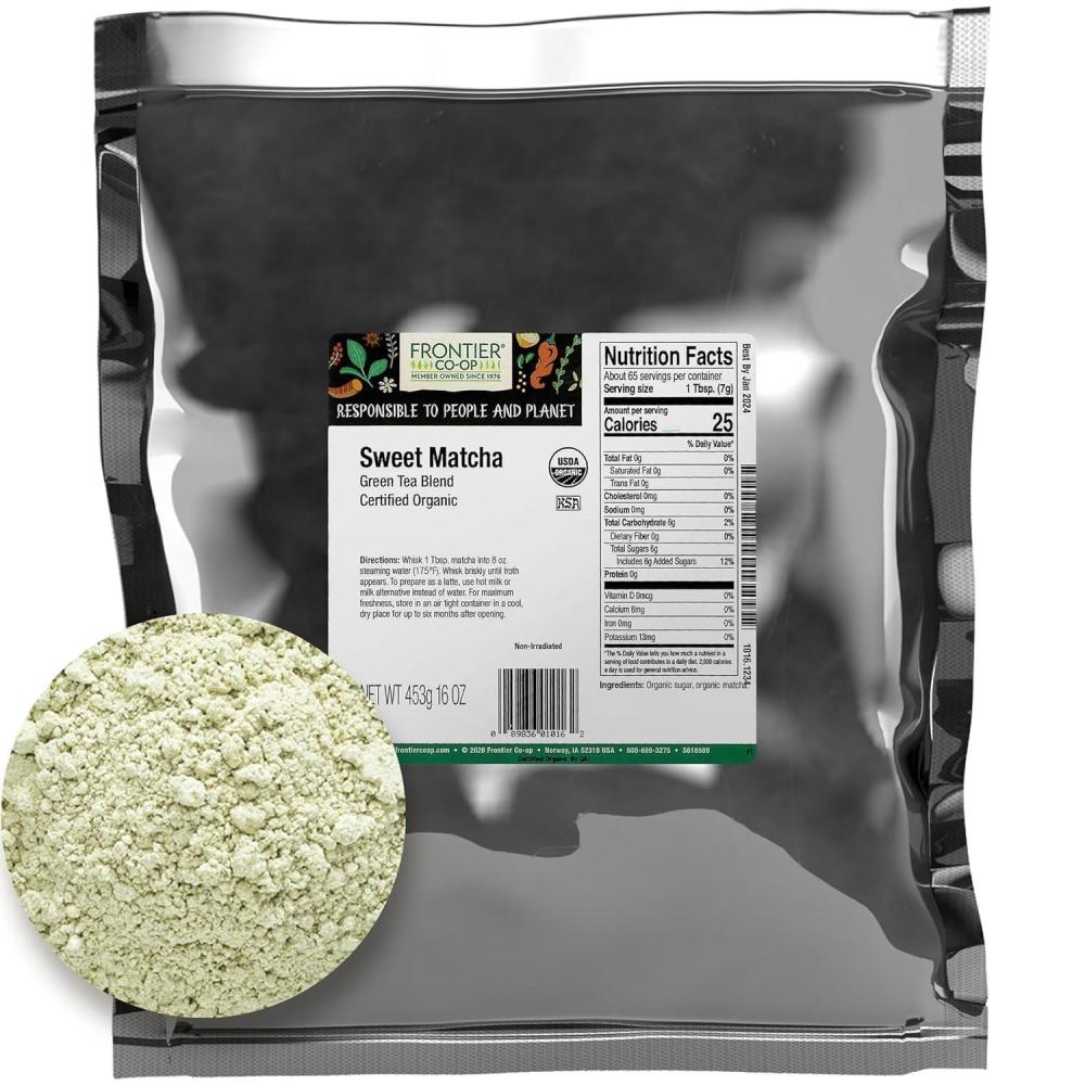 image:imageFrontier Bulk Maca Powder Organic 1 PoundSweet Matcha Green Tea