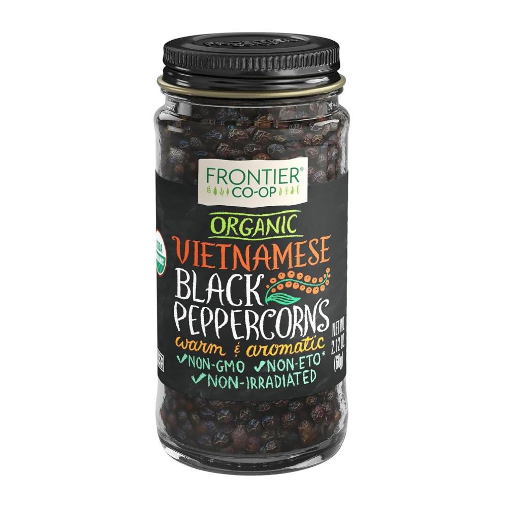 image:imageFrontier Coop Exotic Peppercorn Blend Grinder 169 oz Gourmet Cubeb Grains of Paradise and Black and Pink Peppercorn MedleyVietnamese Black Peppercorn