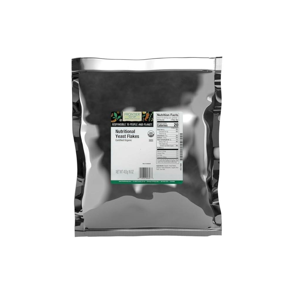 image:imageFrontier Coop Organic Nutritional Yeast Flakes 16 Oz Bulk Bag Essential B Vitamins NonIrradiated Kosher Yeast Parmesan Cheese SubstituteOrganic Nutritional Yeast