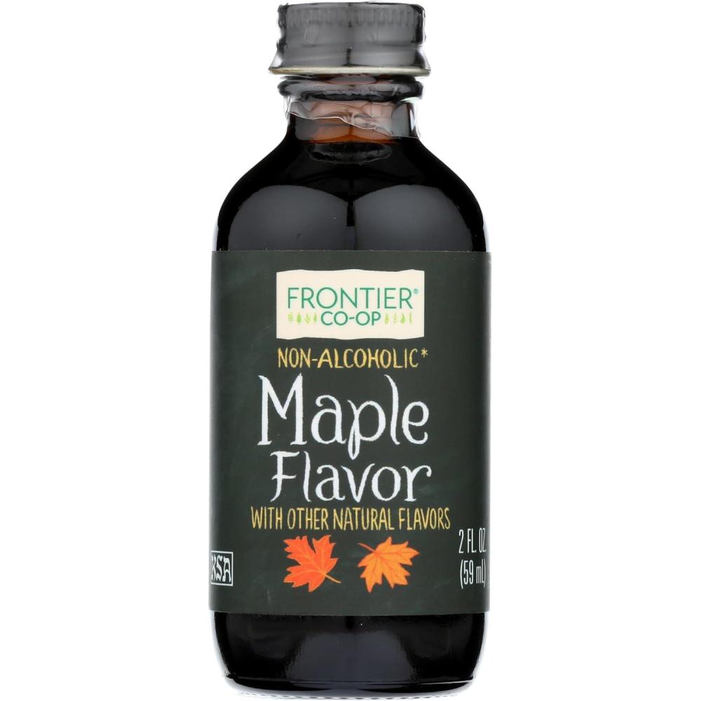 image:imageFrontier Coop Organic Peppermint Flavor 2 Ounce Glass Jar NonAlcoholic Great for Baking Coffee and MoreMaple Flavor