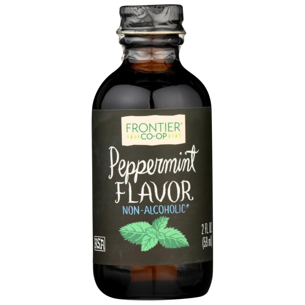 image:imageFrontier Coop Organic Peppermint Flavor 2 Ounce Glass Jar NonAlcoholic Great for Baking Coffee and MorePeppermint Flavor