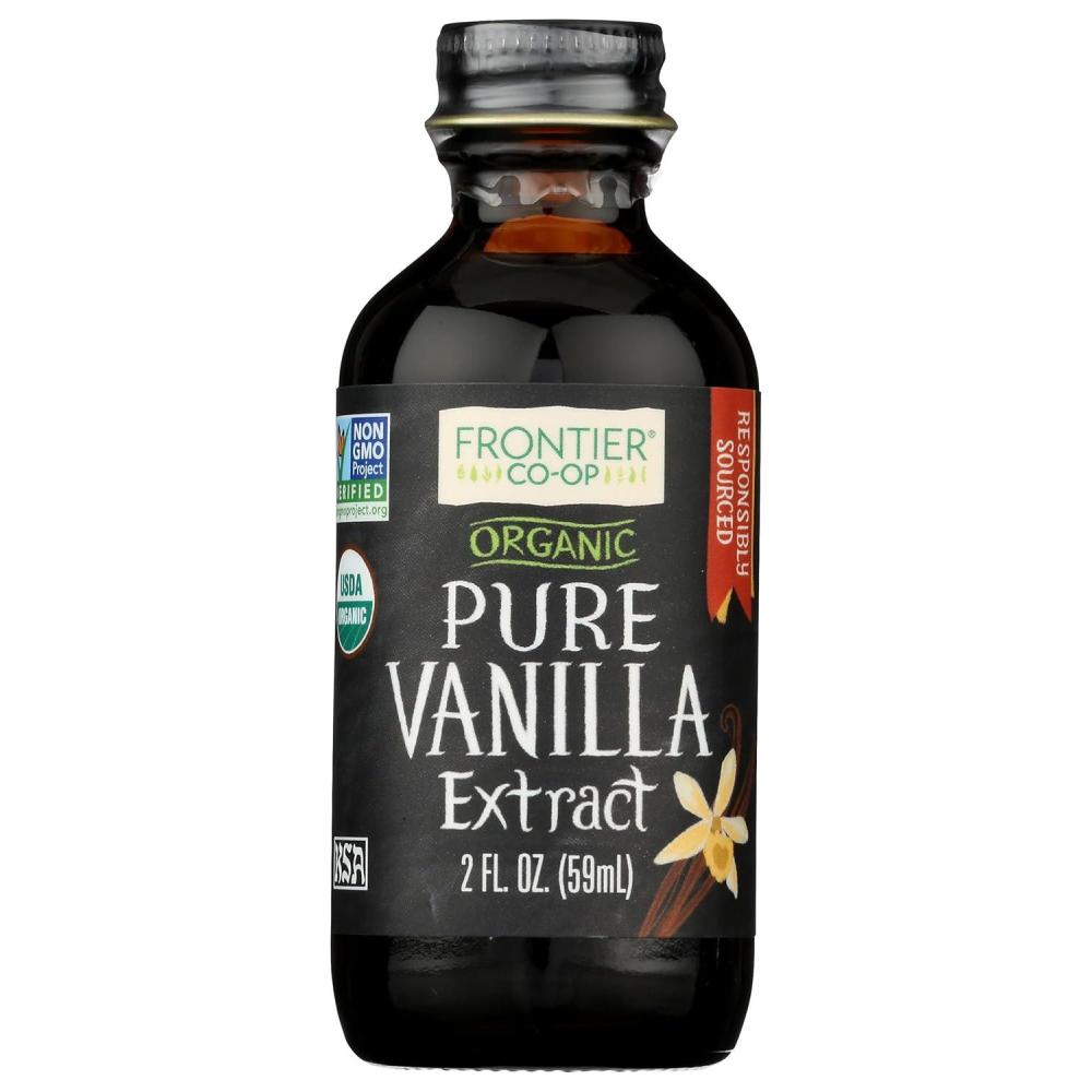 image:imageFrontier Coop Organic Vanilla Extract 2 Ounce Glass Bottle Buttery Smooth SugarFree Flavor For Smoothies and More2 floz Pack of 1