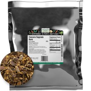 image:imageFrontier Coop Cut and Sifted Wildcrafted Cascara Sagrada Bark 1lb  Aged Buckthorn Bark Bulk Wholesale Bag