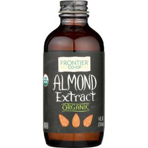 image:imageFrontier Coop Organic Almond Extract 4 Ounce Glass Jar Warm Sugarfree Vegan Flavor for Desserts Coffee and SmoothiesAlmond Extract Organic